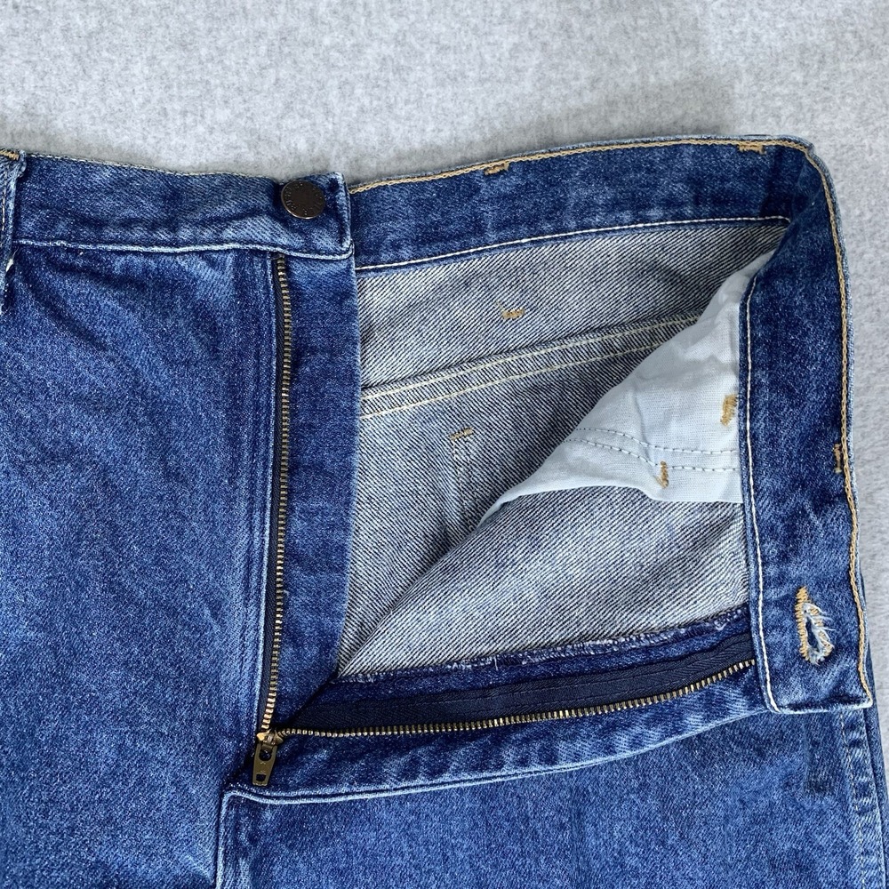 Vintage Rustler Jeans Men 36x32 Made in USA Medium Wash Regular Fit 100% Cotton - Picture 4 of 10